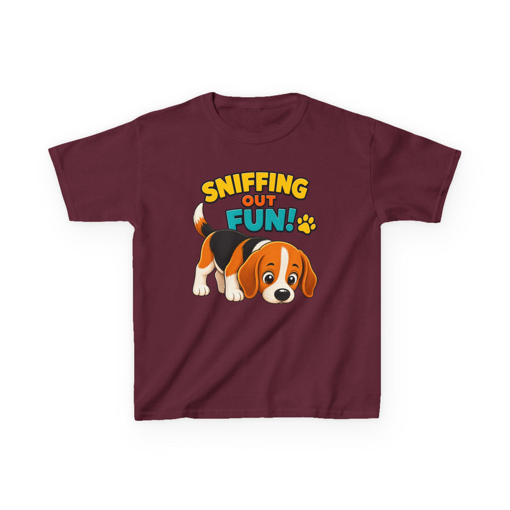 Kids Puppy Dog T-Shirt — 'Sniffing Out Fun!' Cute Puppy Graphic Tee