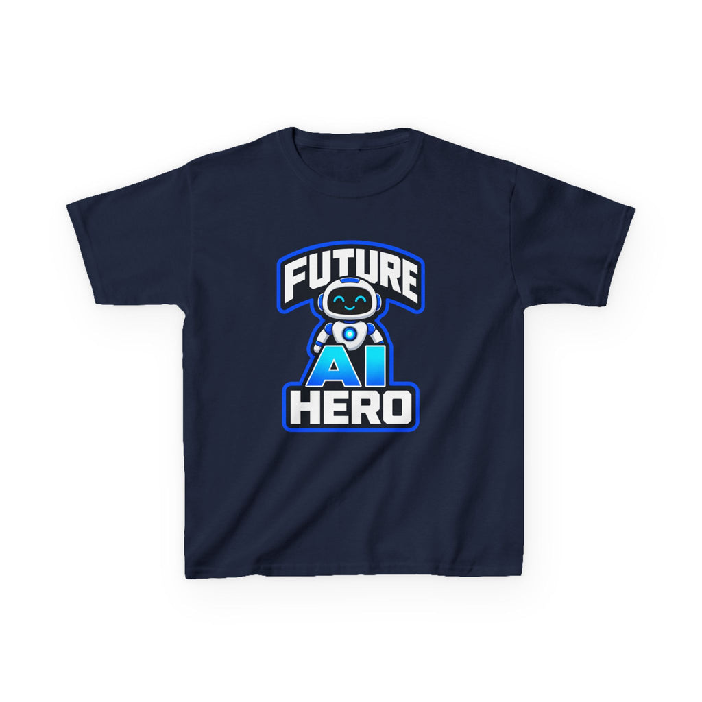 Kids Robot T-Shirt — 'Future AI Hero' STEM Graphic Tee