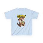 Kids Otter T-Shirt — 'Otterly Awesome!' Cute Otter Drinking Bubble Tea Graphic Tee