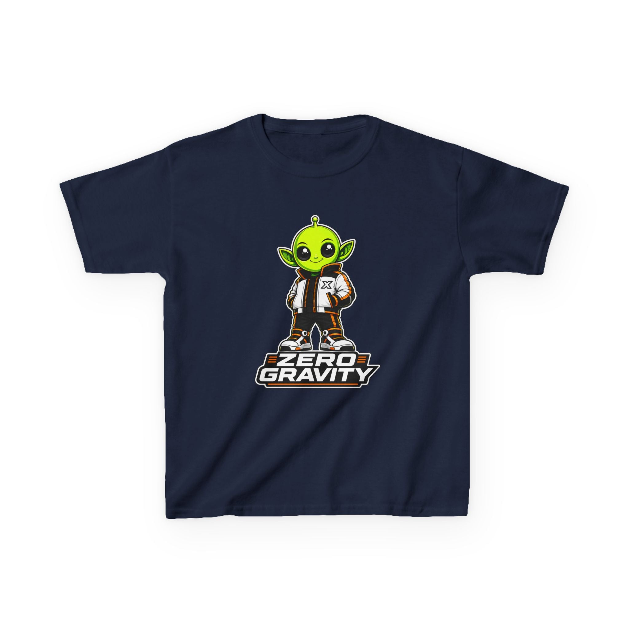 Kids Space T-Shirt — 'Zero Gravity' Cute Alien Graphic Tee