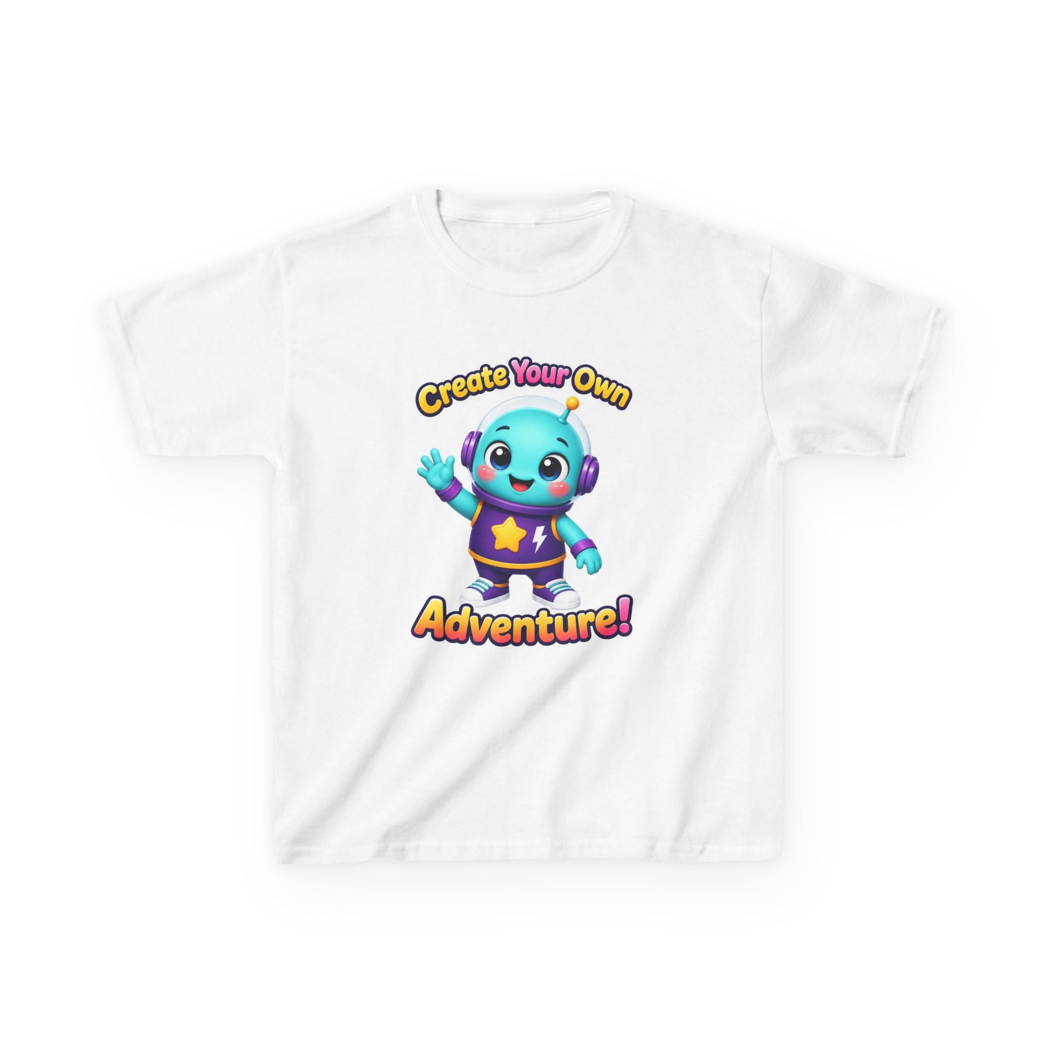 Kids Adventure T-Shirt — 'Create Your Own Adventure' Cute Alien Graphic Tee