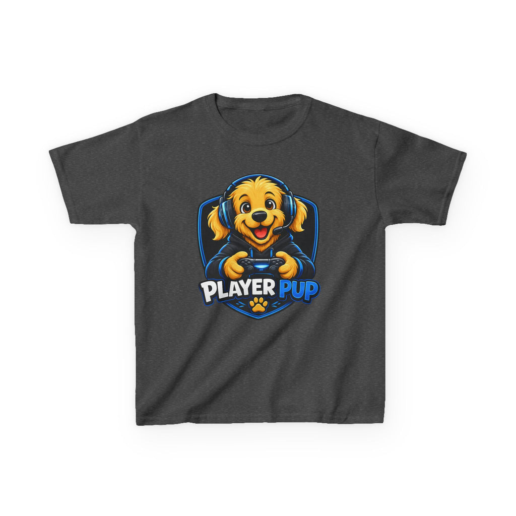 Player Pup Kids T‑Shirt — Cute Gaming Dog Tee for Children