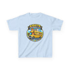 Kids School T-Shirt — 'Let’s Go!' KIDXTR Explorers Club Bus Graphic Tee