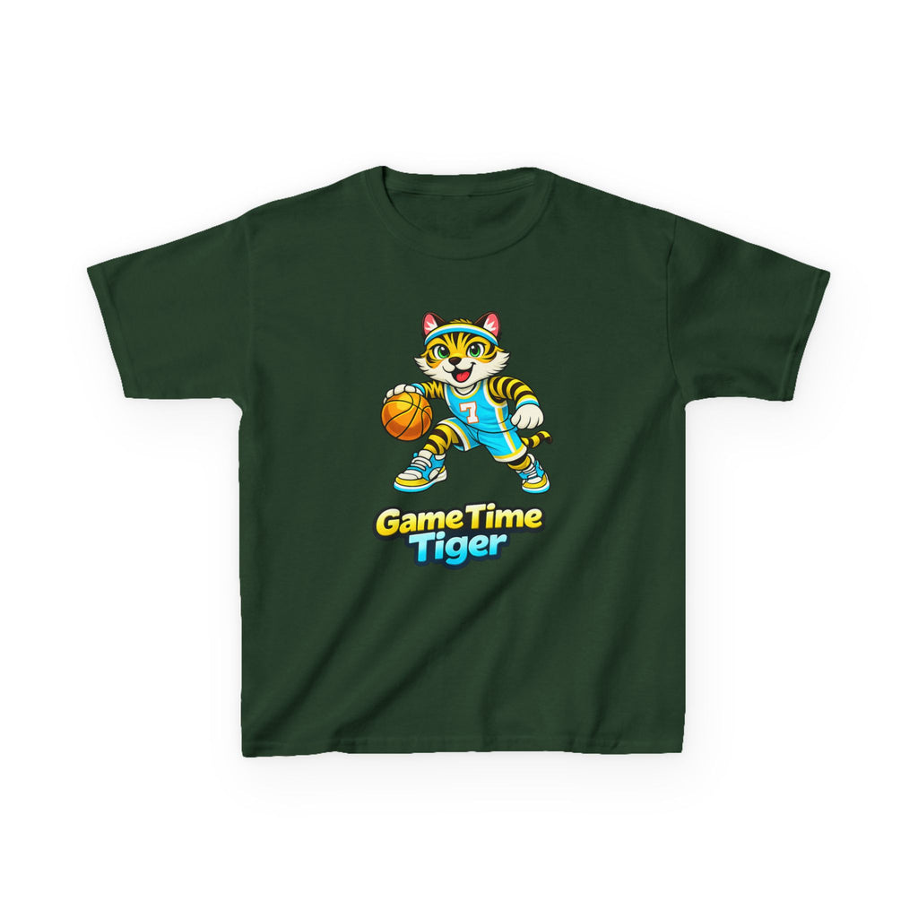 Kids Basketball Tiger T-Shirt – Game Time Graphic Tee