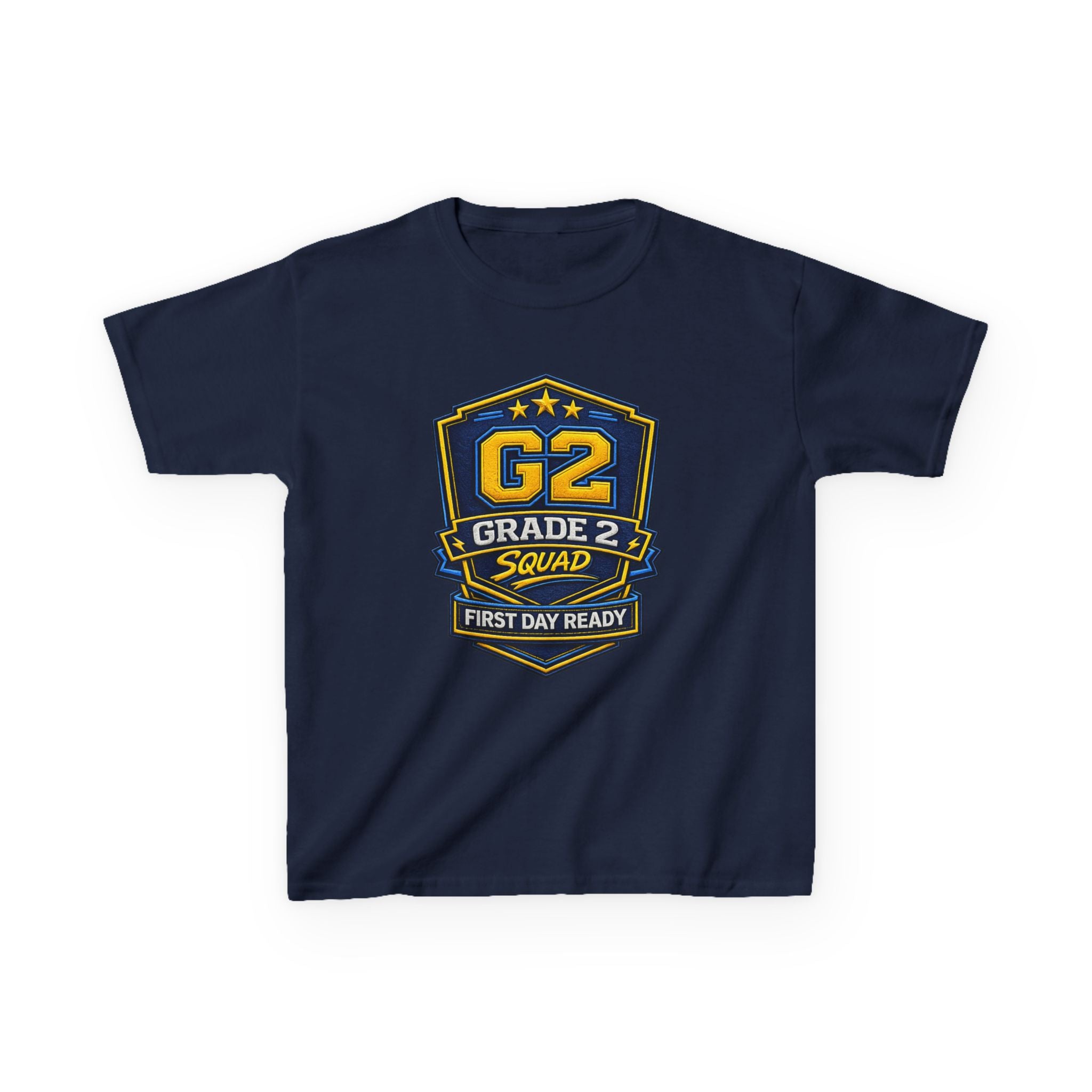 Grade 2 Squad Kids T‑Shirt — "G2 Grade 2 Squad: First Day Ready" Back‑to‑School Tee