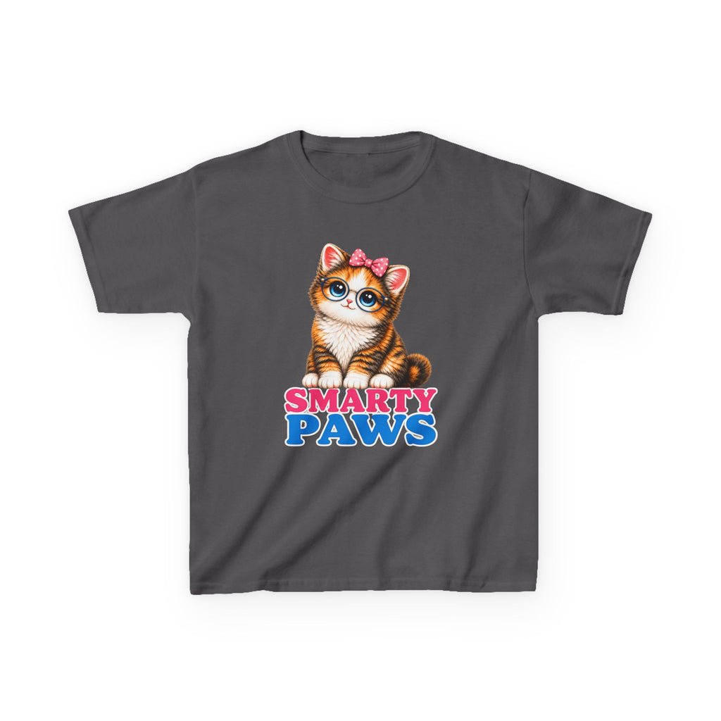 Smarty Paws Kids T-Shirt — Cute Kitten Graphic Tee for Children