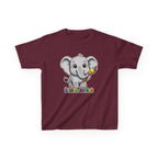 Kids Elephant T-Shirt — 'Little Artist' Art & Painting Cute Elephant Graphic Tee