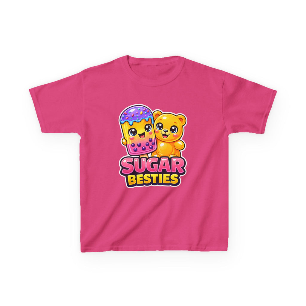 Kids Candy T-Shirt — 'Sugar Besties' Cute Bear & Popsicle Graphic Tee