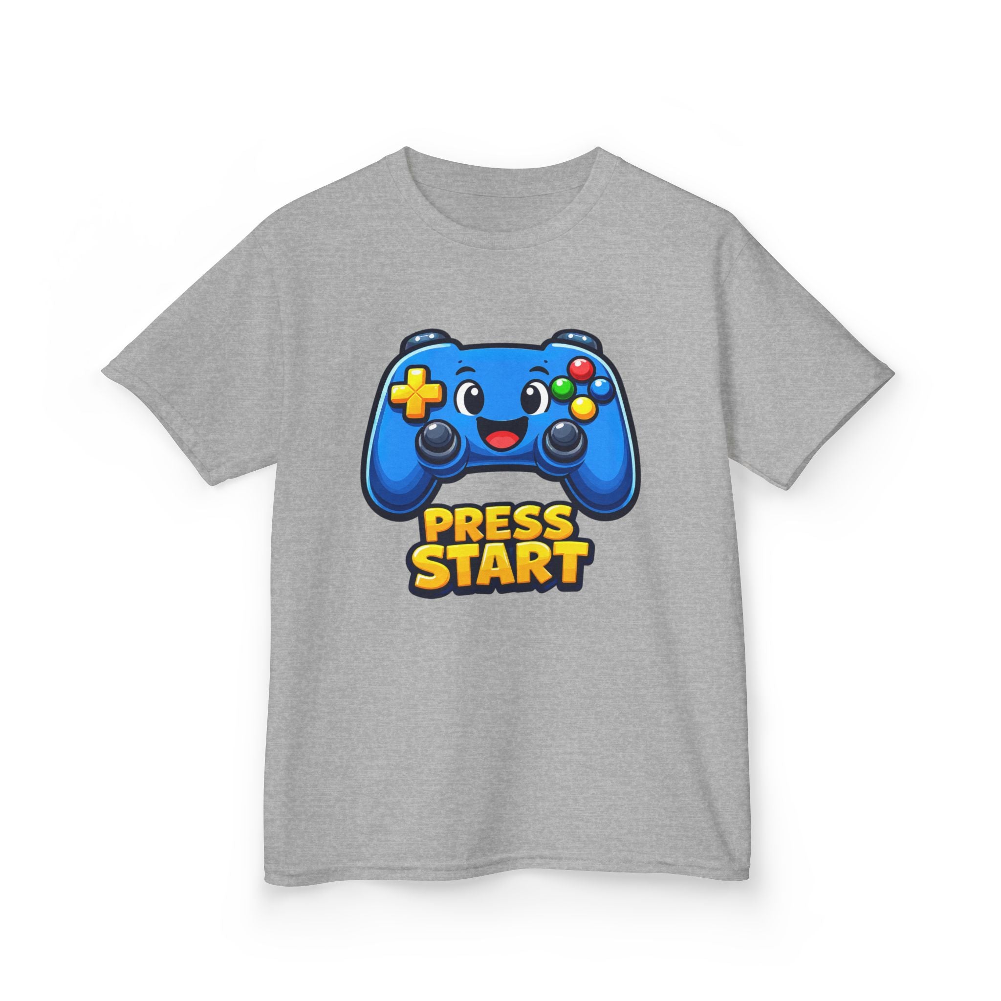 Kids Game Controller T-Shirt — 'Press Start' Gaming Graphic Tee