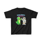 Kids Tee — "Space Friends Forever" Astronaut & Alien Graphic