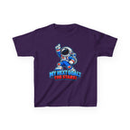 Kidxtr™ Kids Space T-Shirt — 'My Next Goal: The Stars' Astronaut Graphic Tee