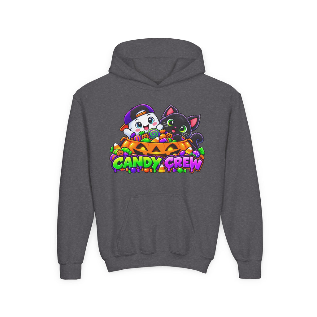 Kidxtr™ Kids Halloween Hoodie — 'Candy Crew' Halloween Graphic Hoodie