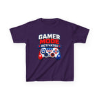 Kids Gamer T-Shirt — "Fireworks Mode Activated" Patriotic Tee