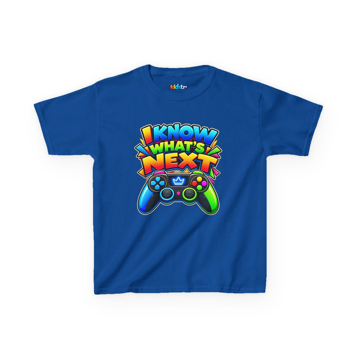 Kidxtr™ Kids Gamer T-Shirt — 'I Know What’s Next' Gaming Graphic Tee