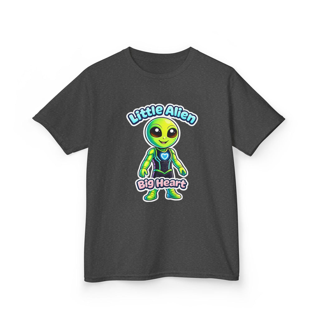 Kids Alien T-Shirt — 'Little Alien, Big Heart' Cute Space Graphic Tee