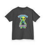 Kids Alien T-Shirt — 'Little Alien, Big Heart' Cute Space Graphic Tee