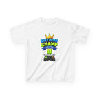 Kids Birthday T-Shirt — 'Birthday Champ' Level 8 Unlocked Gamer Graphic Tee