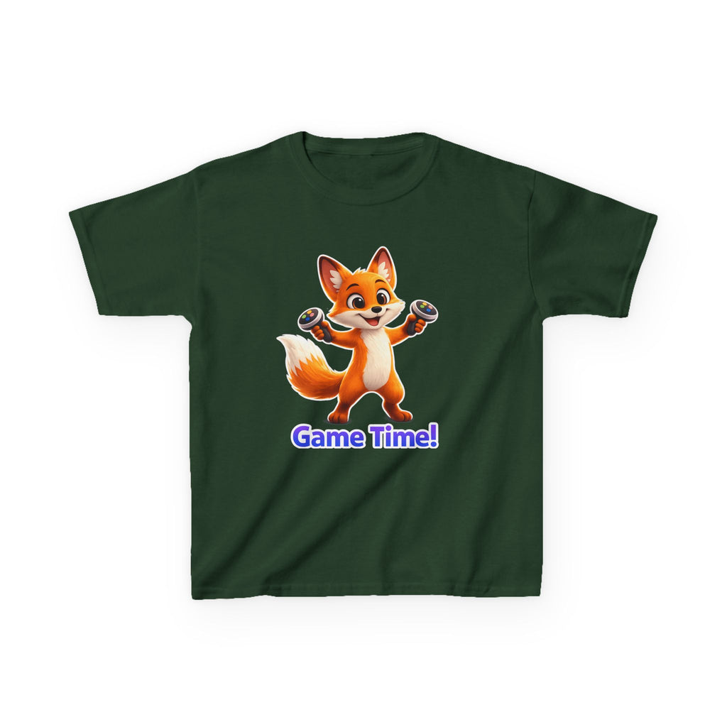 Kids Gamer T-Shirt – Fox Game Time Graphic Tee