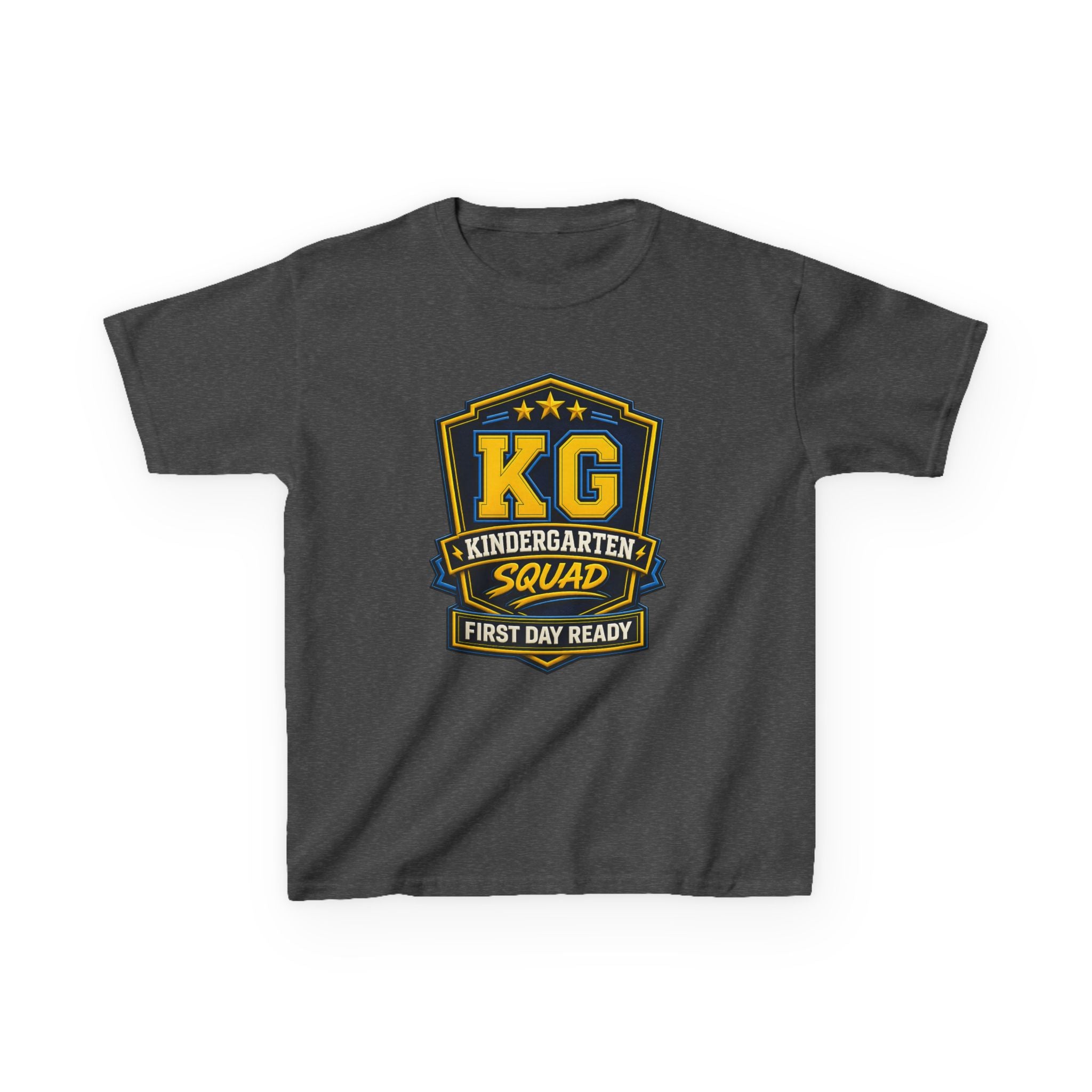 Kids Kindergarten T-Shirt — 'KG First Day Ready' Back-to-School Graphic Tee