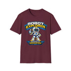Copy of Robot Explorer T-Shirt — Cute Cartoon Robot Graphic Tee ("Powered by Dedication")