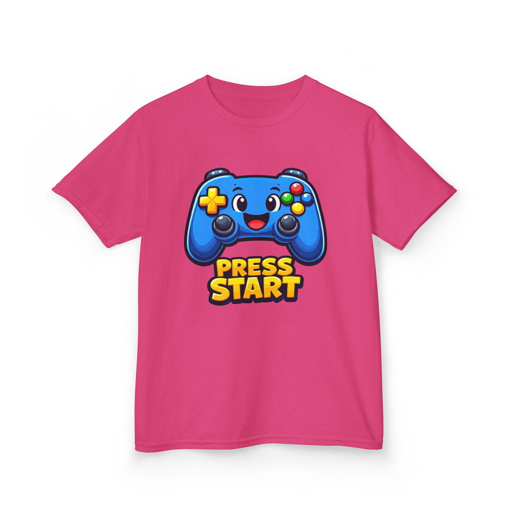 Kids Game Controller T-Shirt — 'Press Start' Gaming Graphic Tee