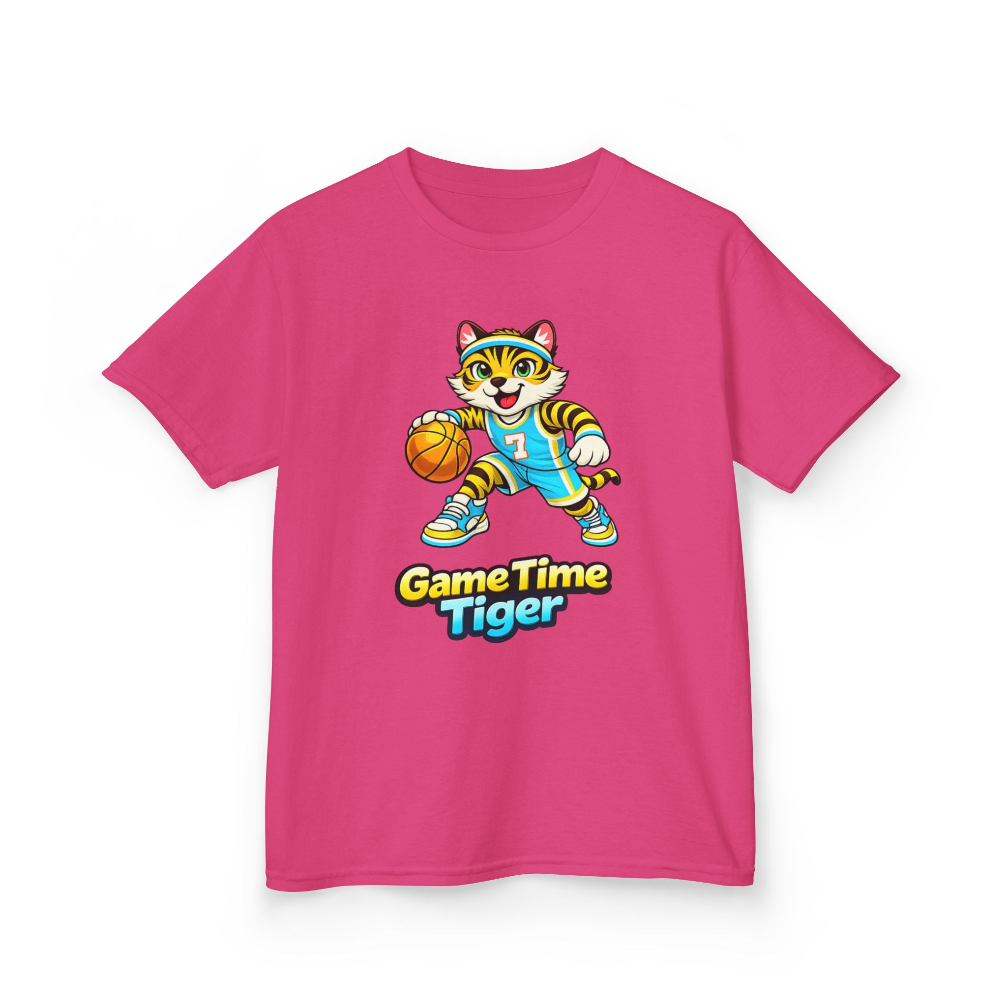 Kids Basketball Tiger T-Shirt – Game Time Graphic Tee