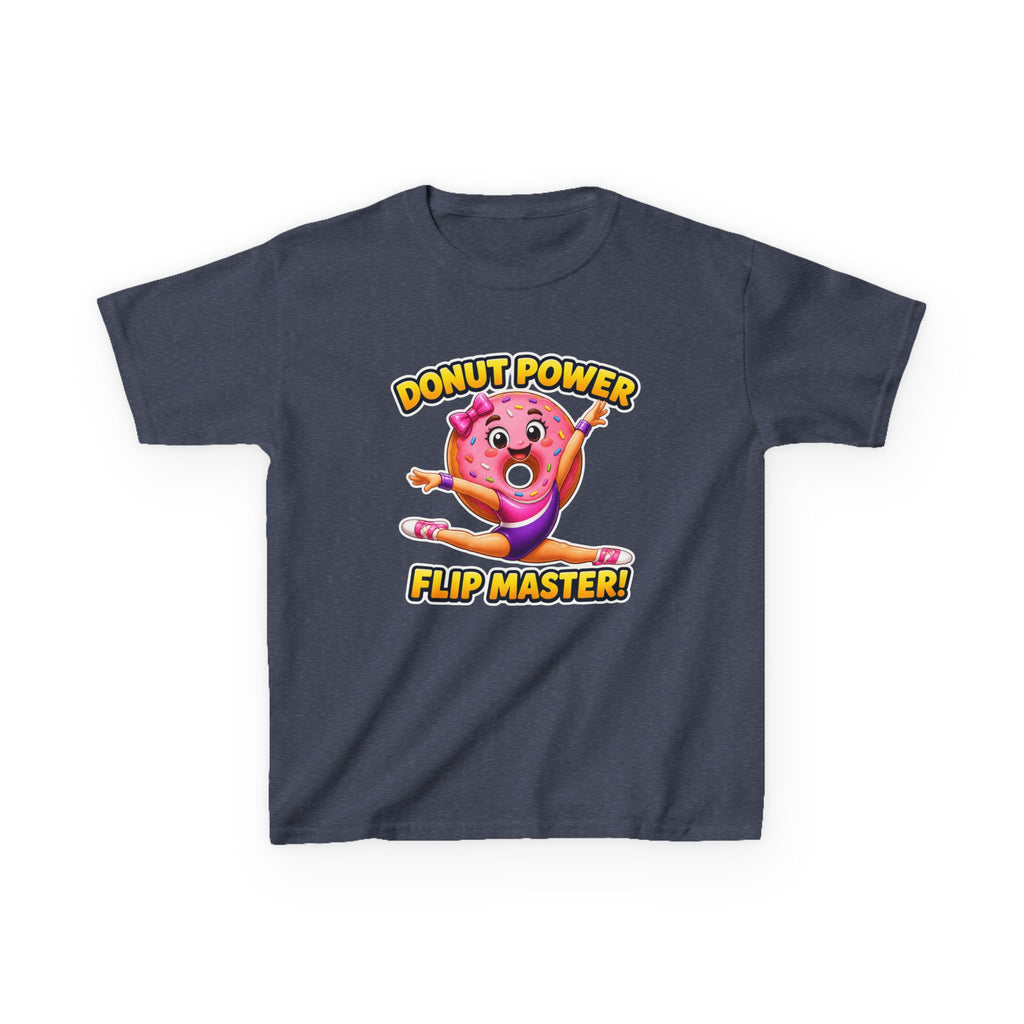 Kids Gymnastics T-Shirt — 'Donut Power' Flip Master Graphic Tee