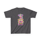 Kids Cheer T-Shirt — 'Cheer Besties' Cute Cheerleader Puppy Graphic Tee