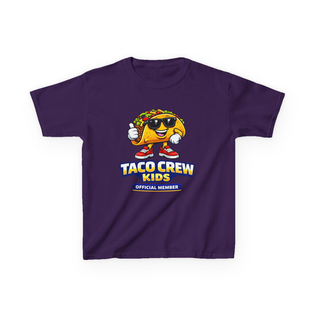 Kids T-Shirt — 'Taco Crew Kids: Official Member' Cute Taco Graphic Tee