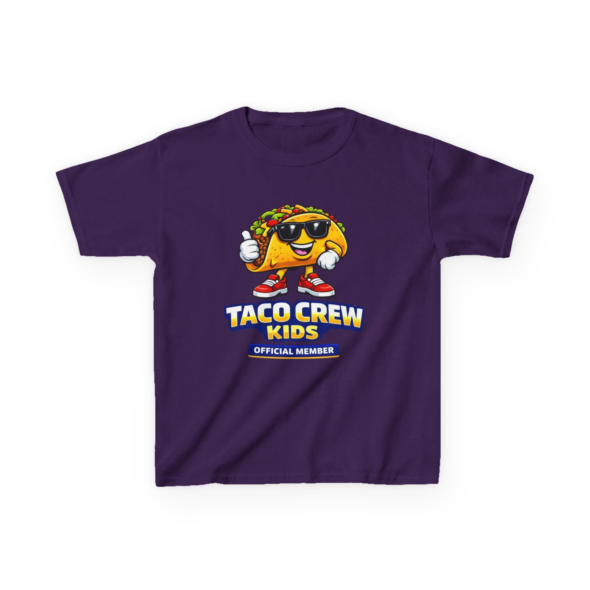 Kids T-Shirt — 'Taco Crew Kids: Official Member' Cute Taco Graphic Tee