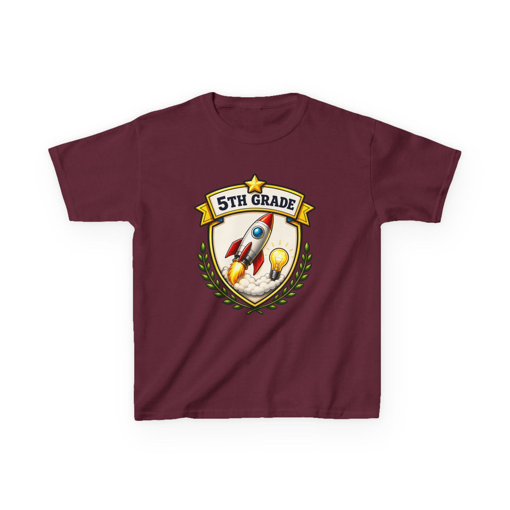 Kids School T-Shirt — '5th Grade Rocket' Back to School Graduation Graphic Tee