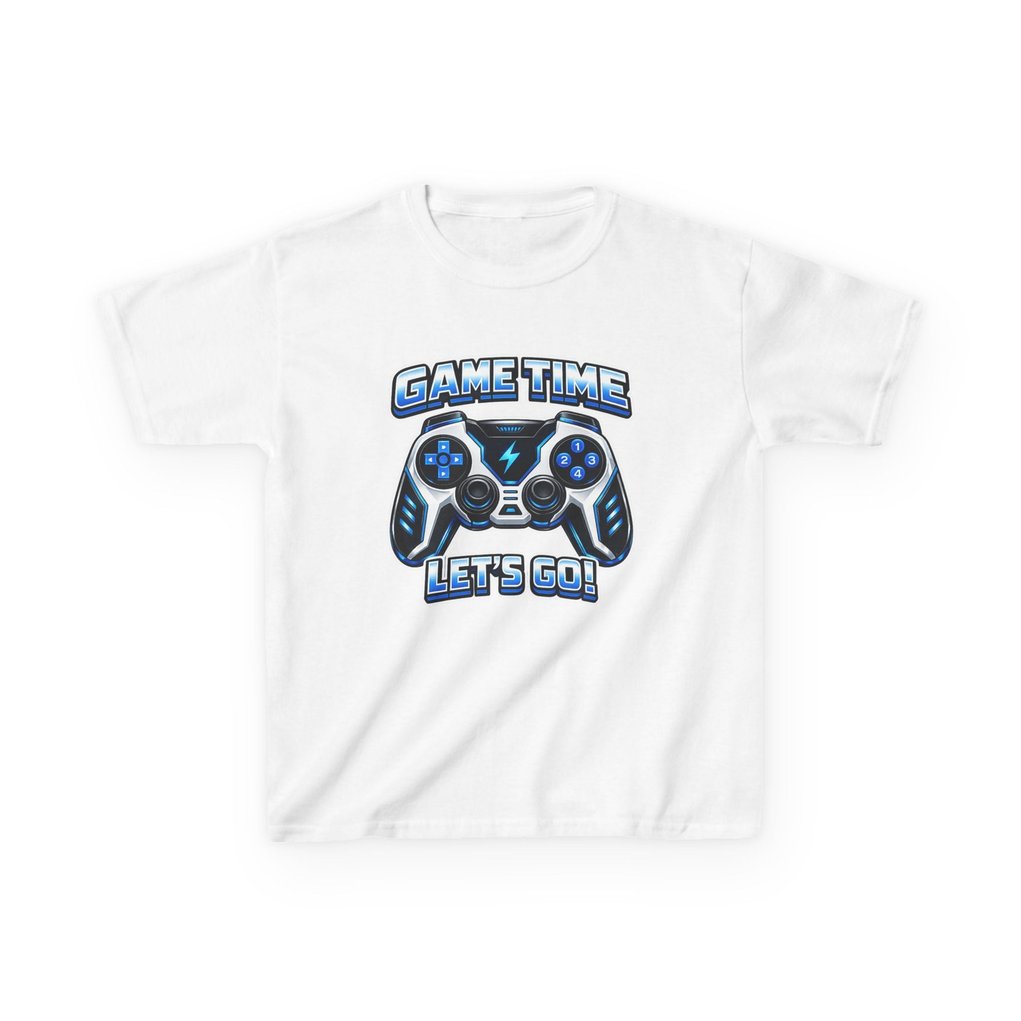 Kids Game Time T-Shirt — 'Let's Go!' Video Game Controller Graphic Tee