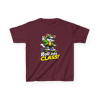 Kids Skateboarding Cat T-Shirt — 'Roll into Class!' Back-to-School Graphic Tee