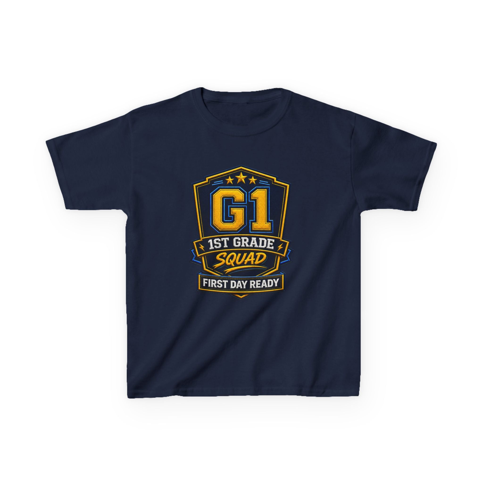 Kids 1st Grade T-Shirt — 'G1 First Day Ready' Back-to-School Graphic Tee