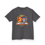 Kids Soccer T-Shirt — 'Junior Soccer Club' Crest Graphic Tee