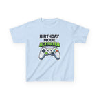 Kids Birthday Gamer T-Shirt – Birthday Mode Graphic Tee