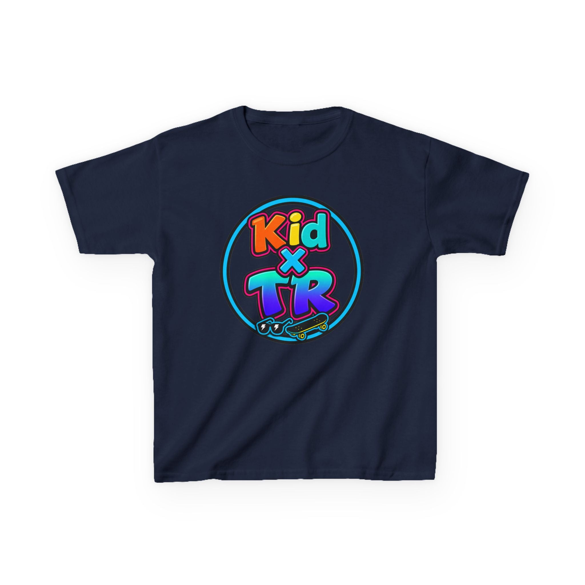 KIDXTR Kids T-Shirt  - Colorful Logo Graphic Tee