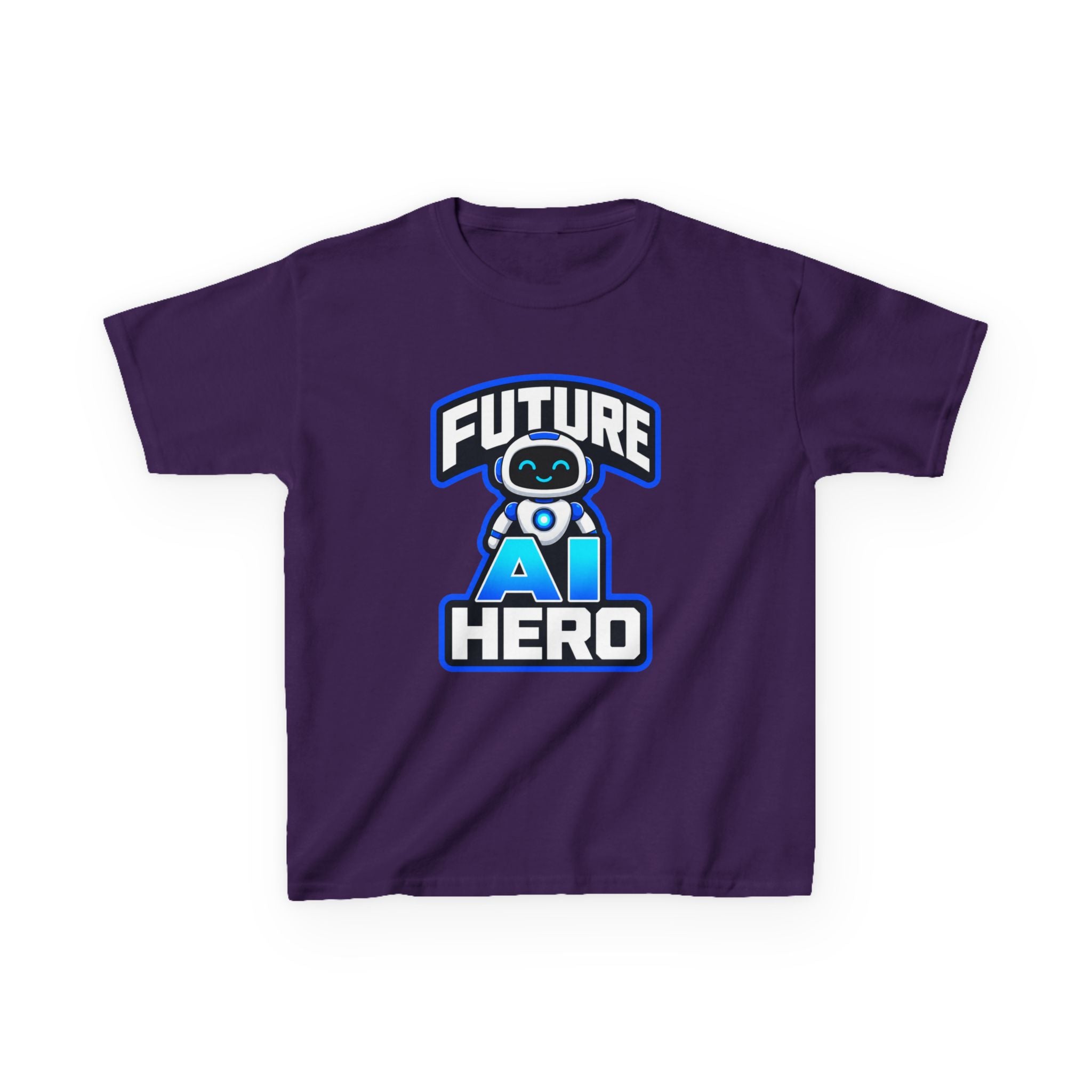 Kids Robot T-Shirt — 'Future AI Hero' STEM Graphic Tee