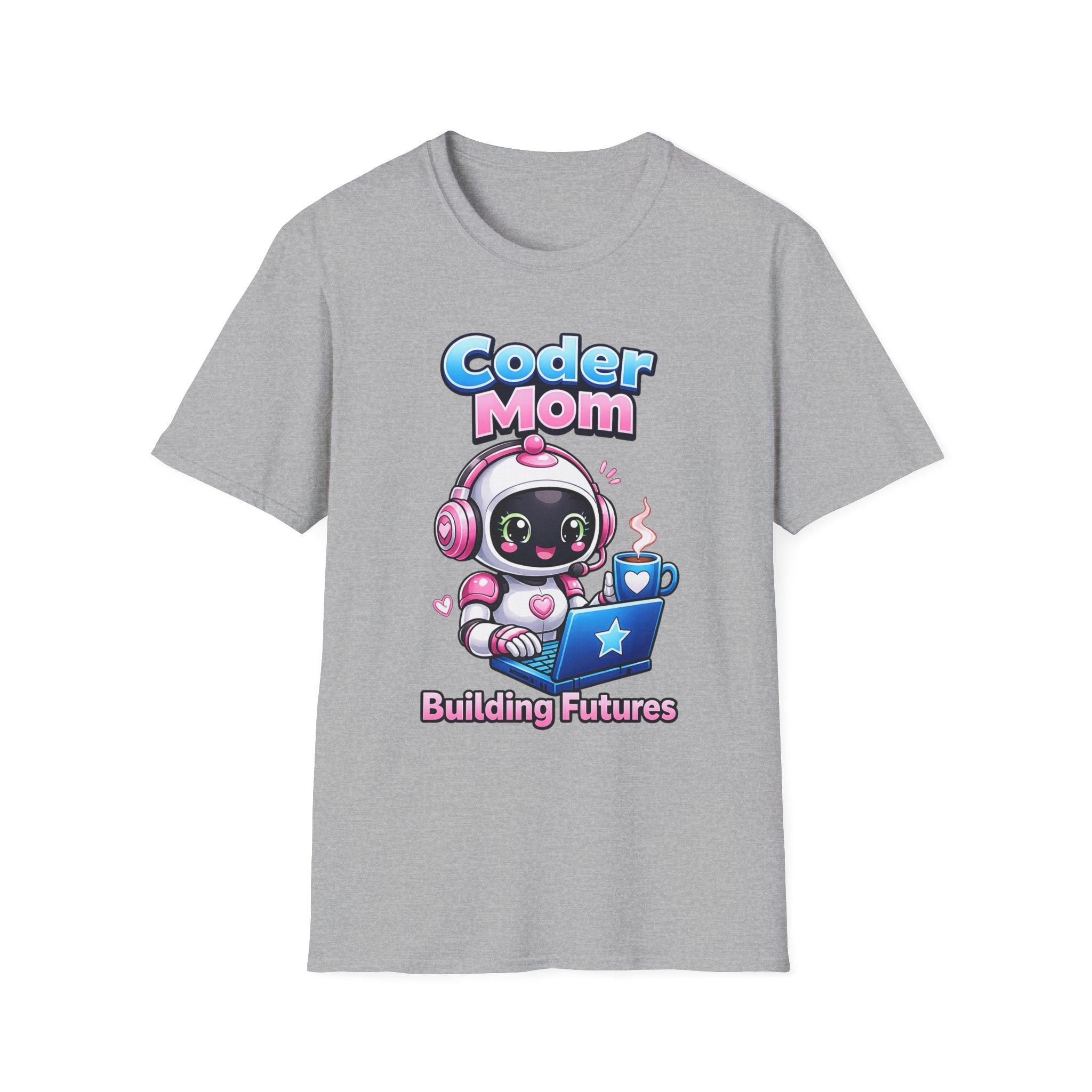 Mom Coding Robot T-Shirt – Support Crew Graphic Tee