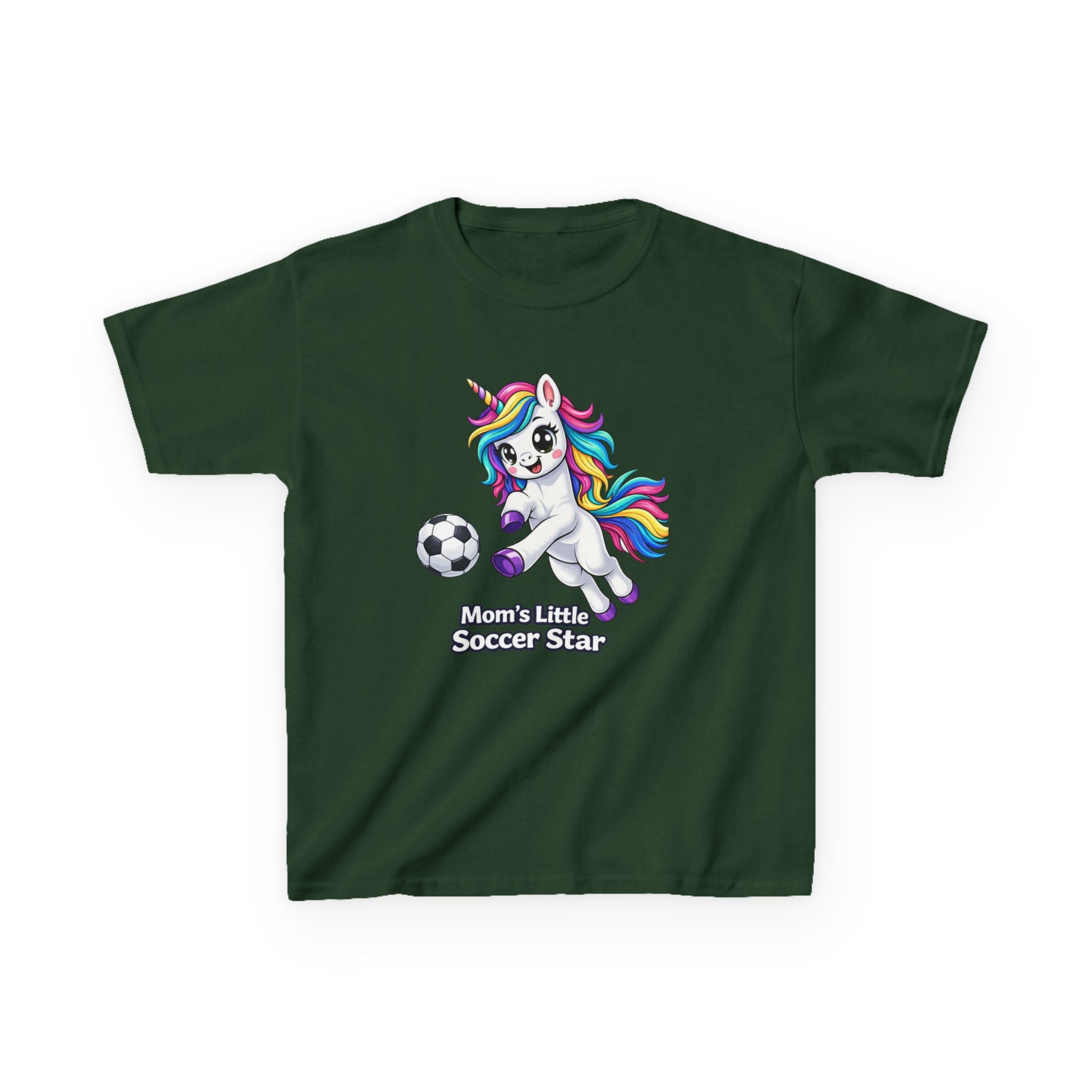 Kids Soccer Unicorn T-Shirt – Mom's Star Graphic Tee