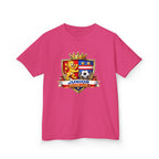 Kids Soccer T-Shirt — 'Junior Soccer Club' Crest Graphic Tee