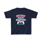 Kids Birthday T-Shirt — 'Birthday Quest' Gamer Controller Graphic Tee