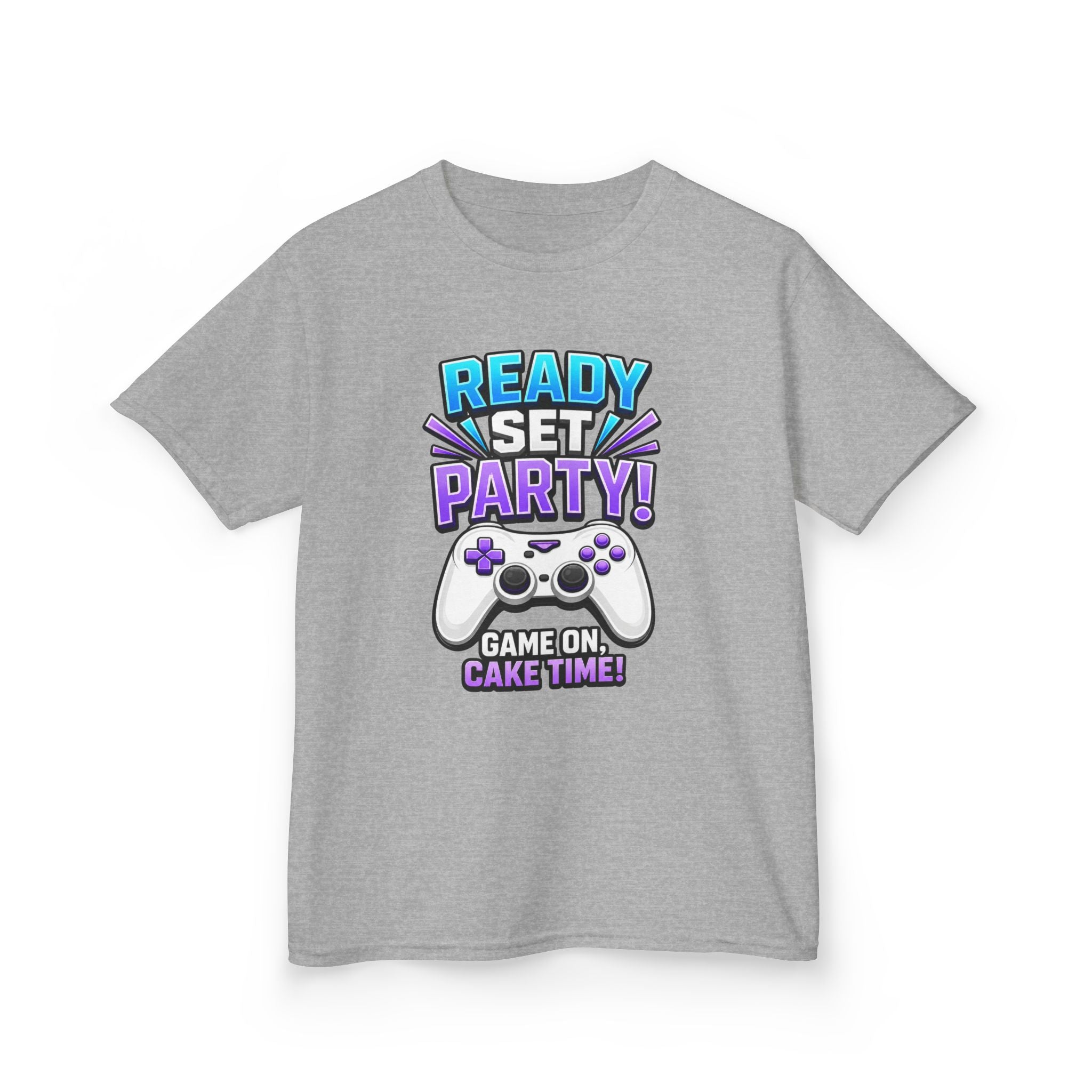 Kids Party T-Shirt — 'Ready, Set, Party!' Gaming Graphic Tee