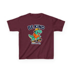 Kids Kindness T-Shirt — 'Be Kind' Skateboarding Dinosaur Graphic Tee