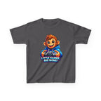 Kids Monkey T-Shirt — 'Little Gamer Big Wins!' Cartoon Monkey Gamer Graphic Tee
