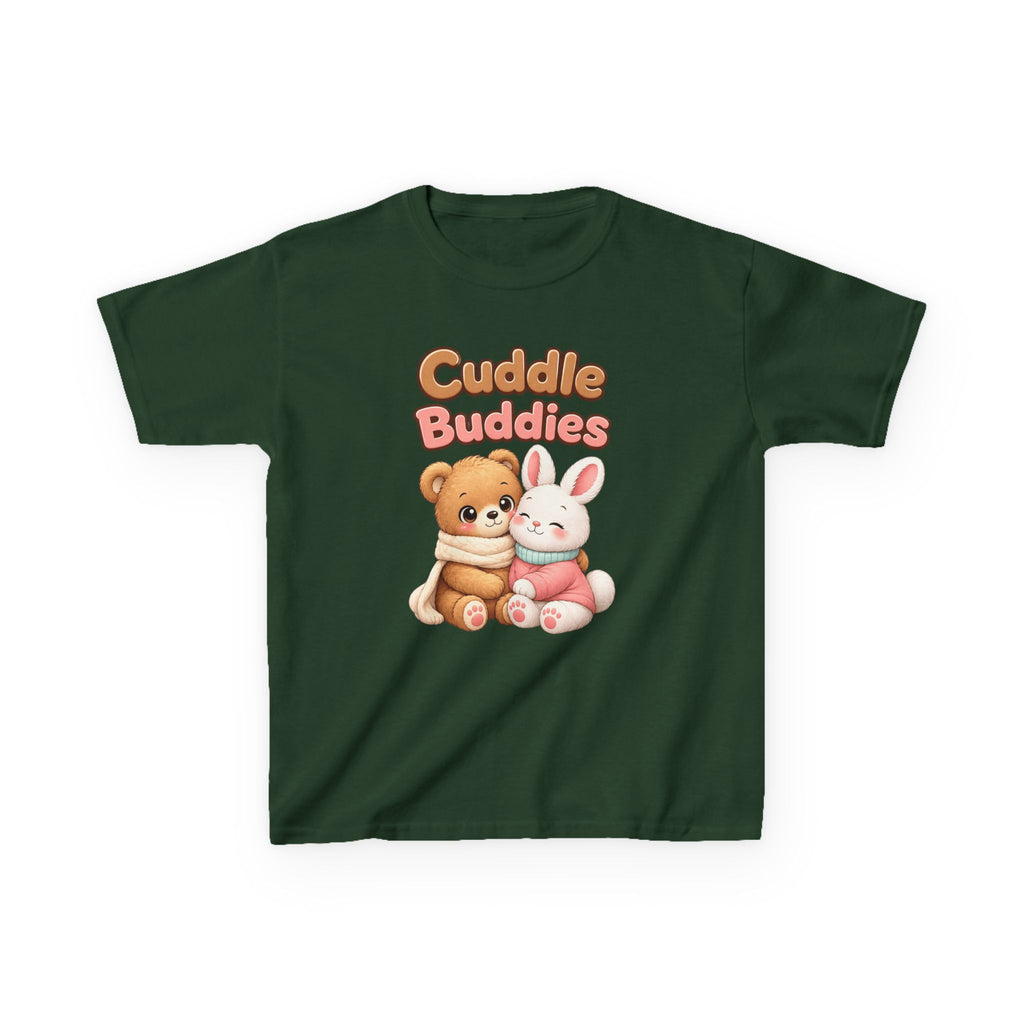Kids Animal T-Shirt – Cuddle Buddies Bear & Bunny Graphic Tee