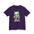 Kids Alien T-Shirt — 'Future All-Star' Alien Basketball Graphic Tee