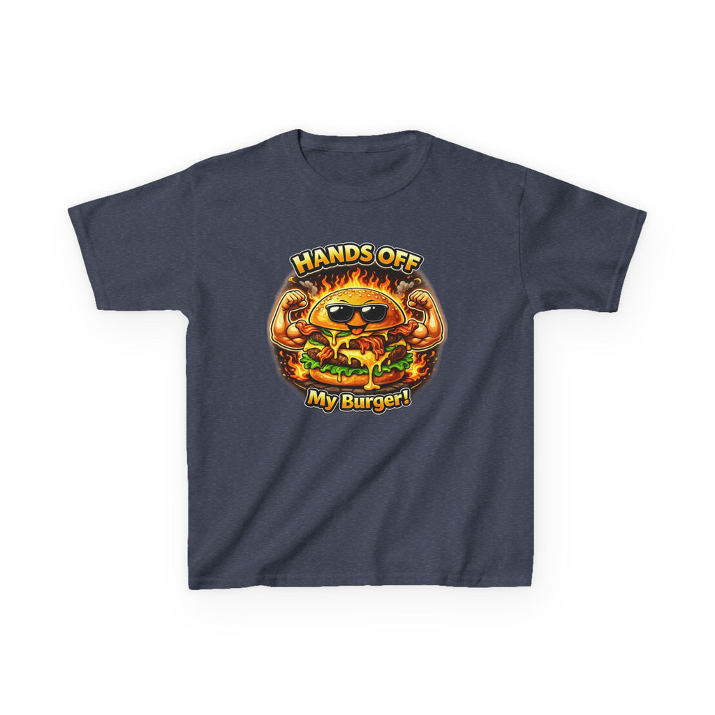 Kids T-Shirt — "Hands Off My Burger!" Funny Burger Graphic Tee
