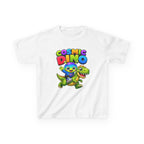 Kids Cosmic Dino T-Shirt — 'Cosmic Dino' Colorful Alien Riding Dinosaur Graphic Tee