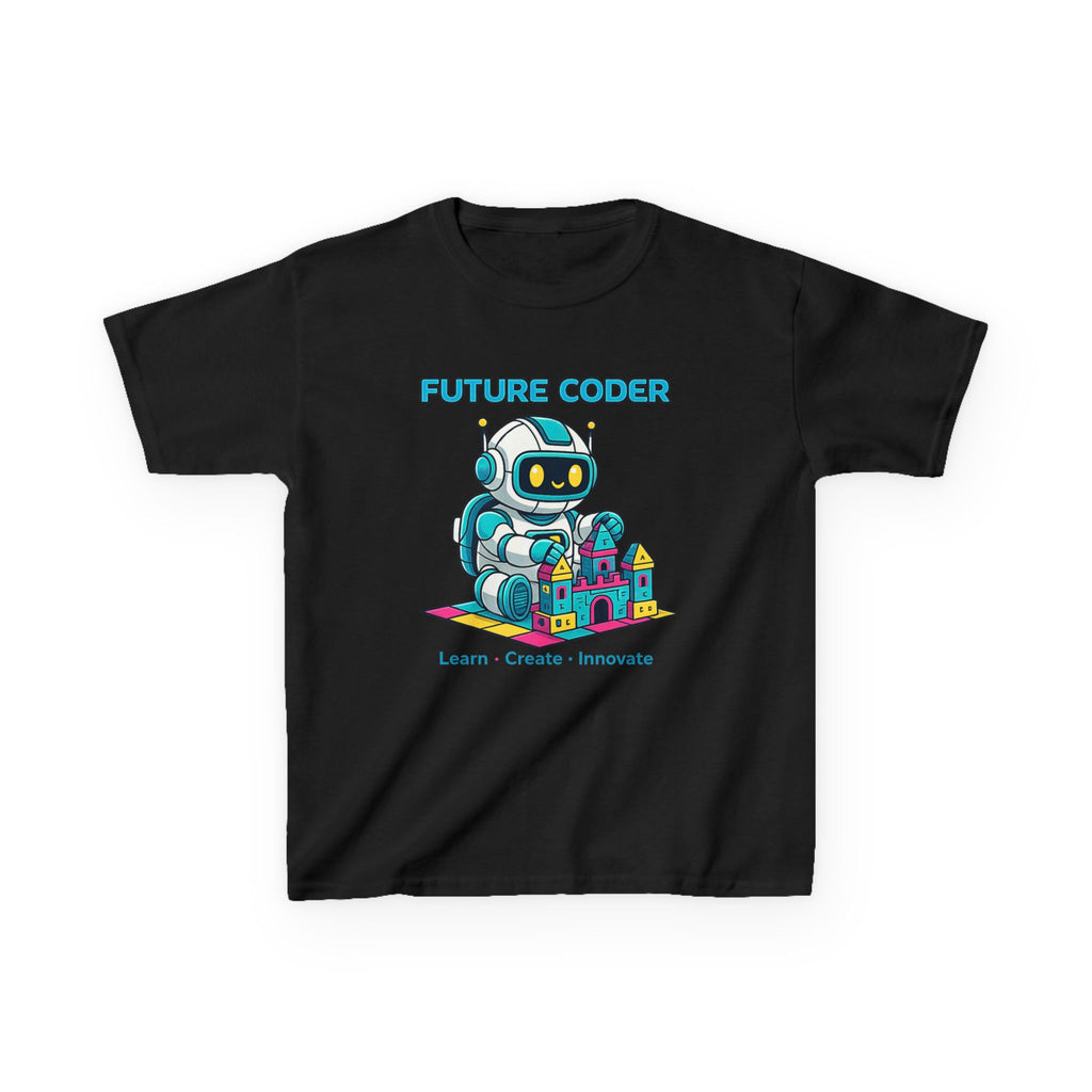 Kids Coding T-Shirt – Future Coder Robot Graphic Tee 1